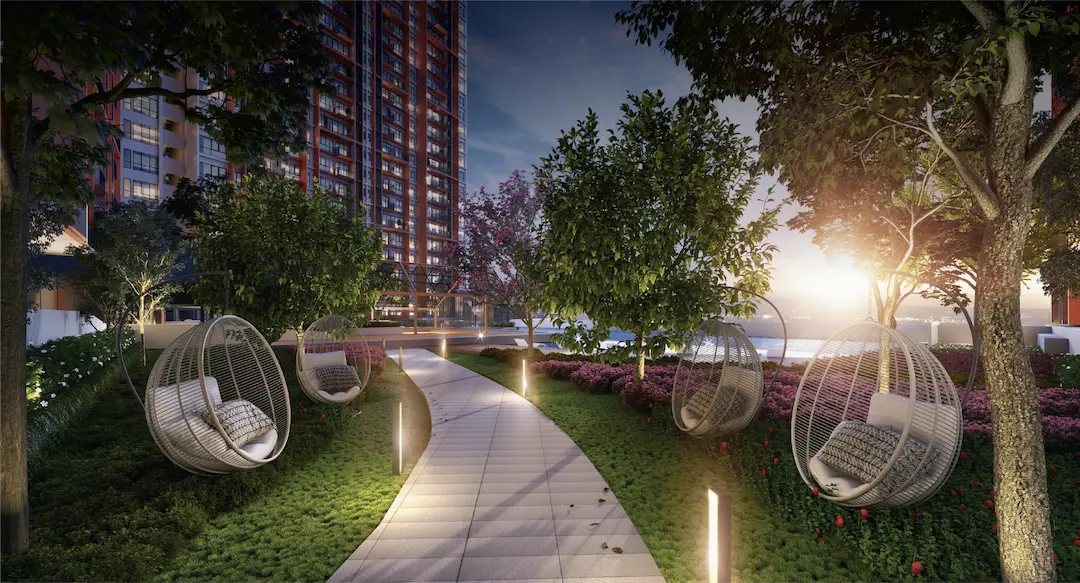 công viên sân thượng tô ký tower